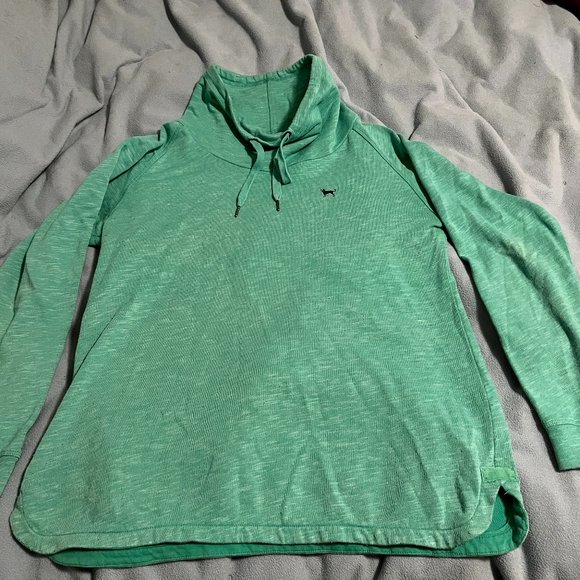 The Black Dog Tops - The Black Dog Cotton Cowl Green Sweatshirt Womens XL